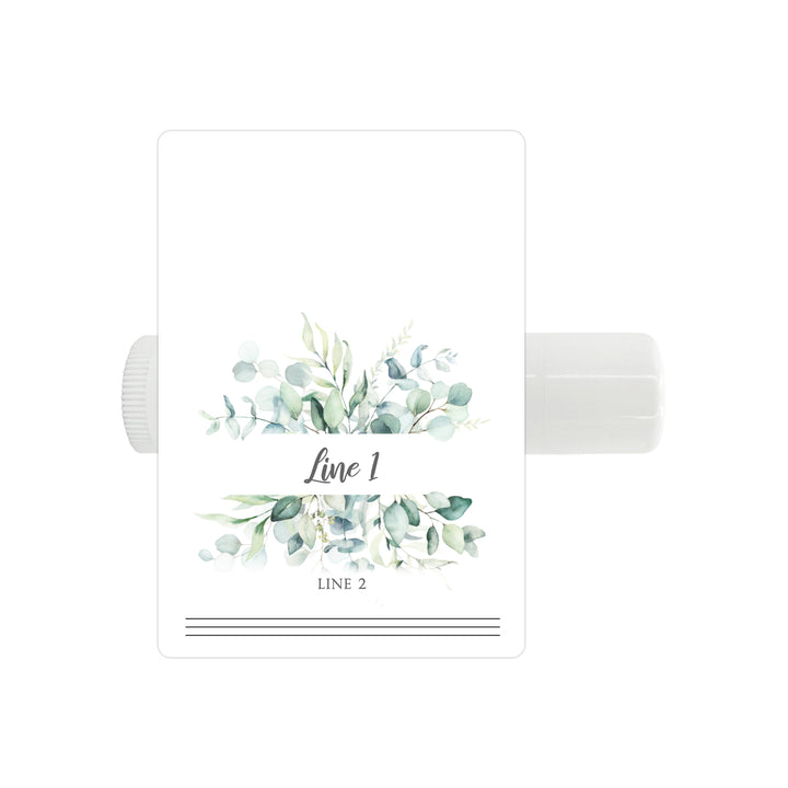 Personalized Lip Balm Favors, Wedding Favors, Bridal Shower Favor, Greenery Wedding Favors, Lip Balm Party Favors