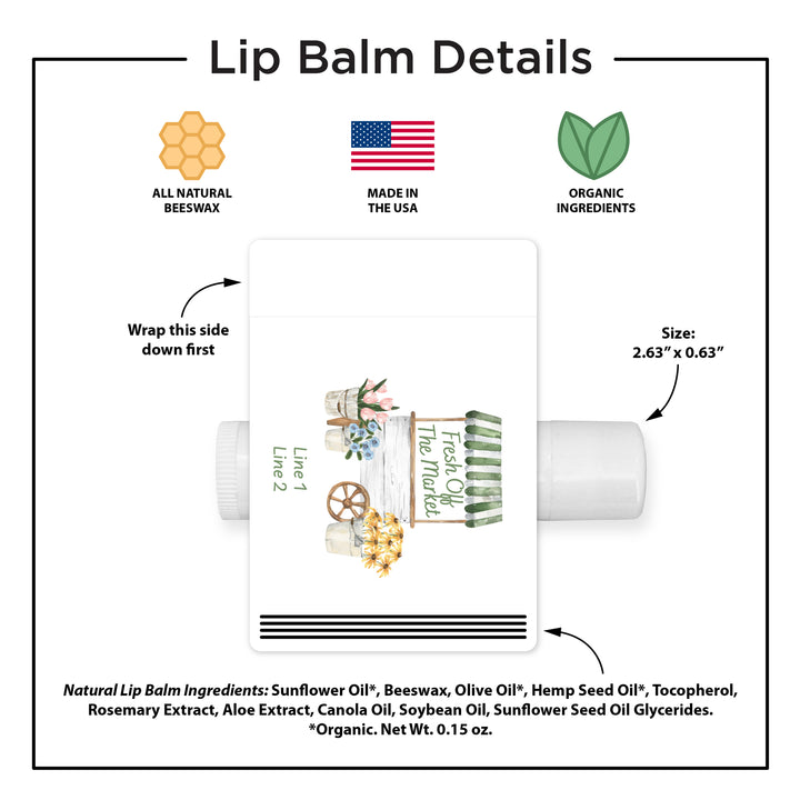 Fresh Off the Market, Bridal Shower Lip Balm