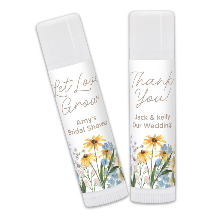 Love in Bloom, Let Love Grow, Wildflower Wedding, Wedding Lip Balm