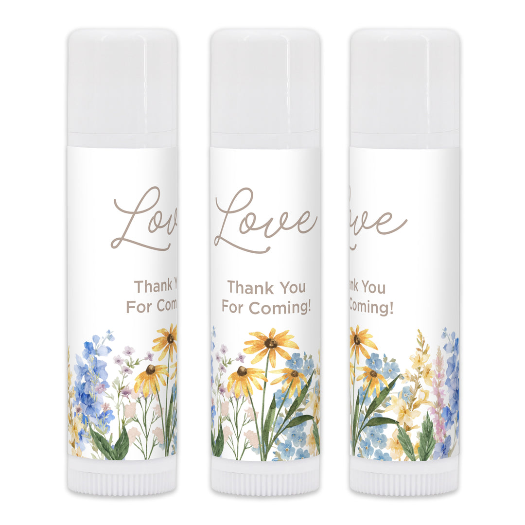 Love in Bloom, Let Love Grow, Wildflower Wedding, Wedding Lip Balm