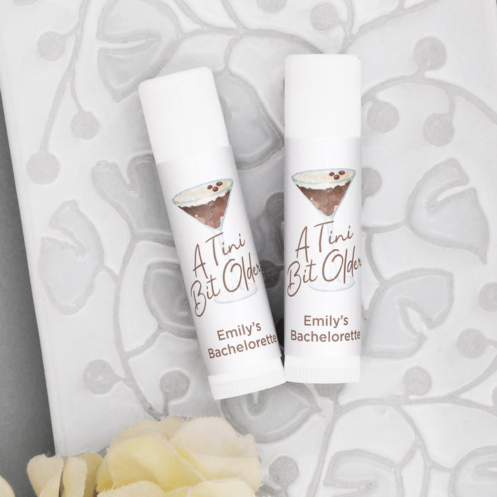 Espresso Martini Party Favors, Personalized Lip Balm, Bachelorette Lip Balm Favors