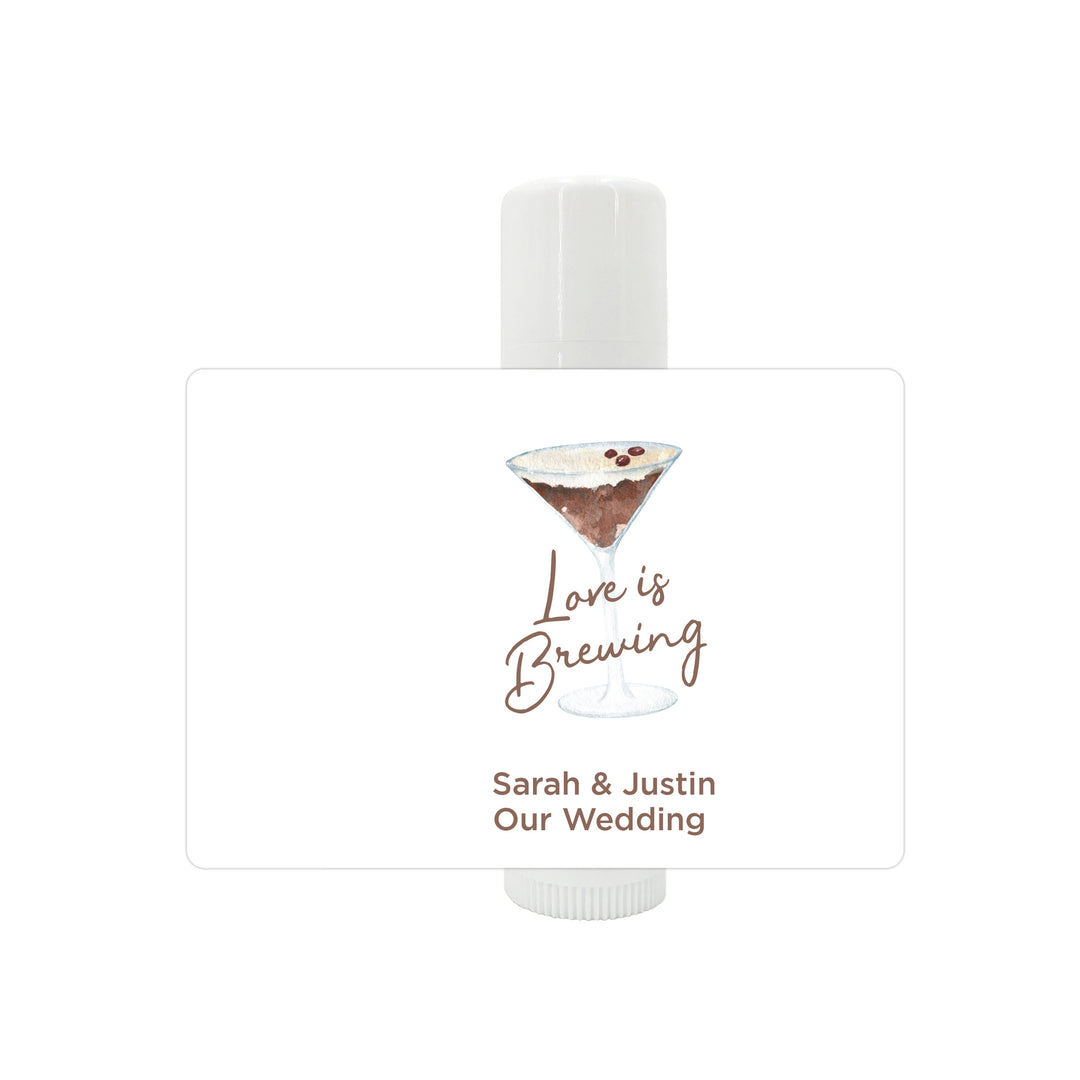 Espresso Martini Party Favors, Personalized Lip Balm, Bachelorette Lip Balm Favors