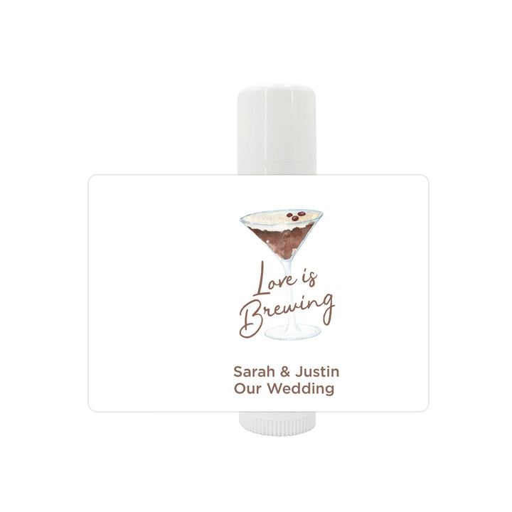 Espresso Martini Party Favors, Personalized Lip Balm, Bachelorette Lip Balm Favors