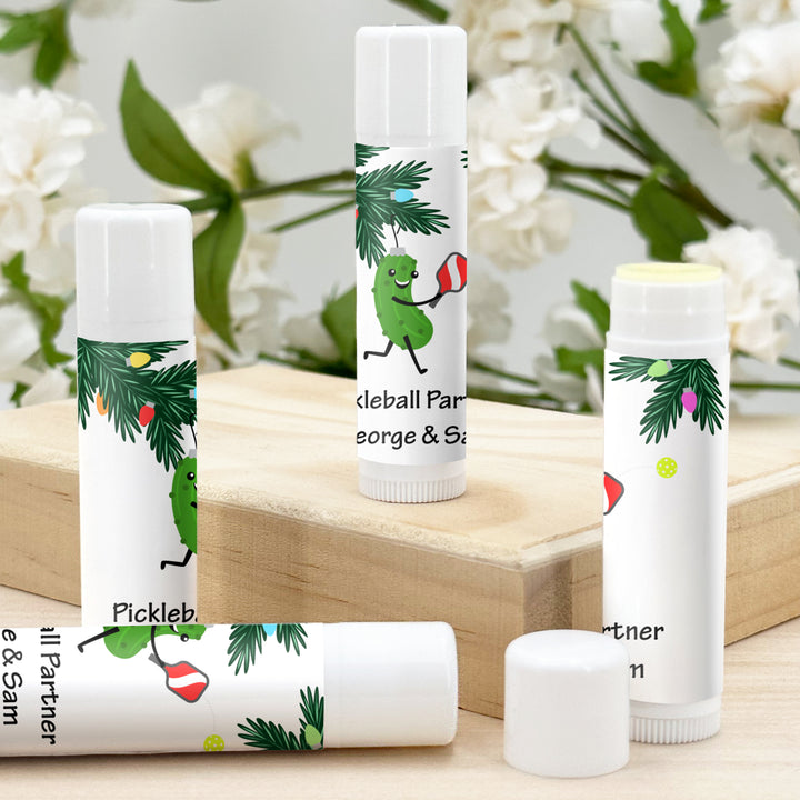 Pickleball Gift, Pickleball Christmas Party Favor, Pickleball Stocking Stuffer, Personalized Lip Balm Gift, Lip Balm Party Favor