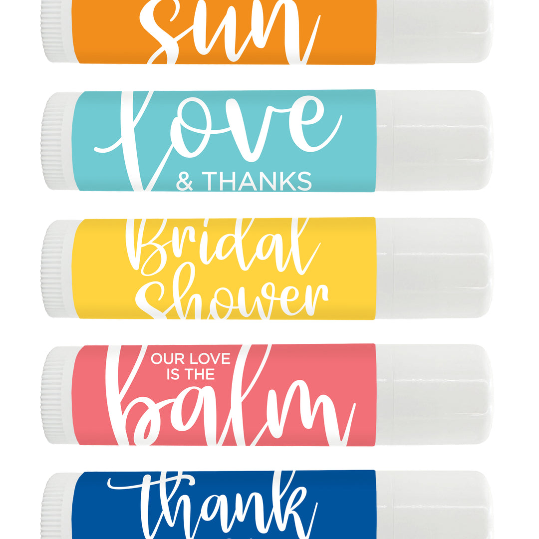 Personalized Lip Balm Favor, Bridal Shower Favors, Wedding Favors, You're the Balm, Our Love is the Balm, Custom Lip Balm