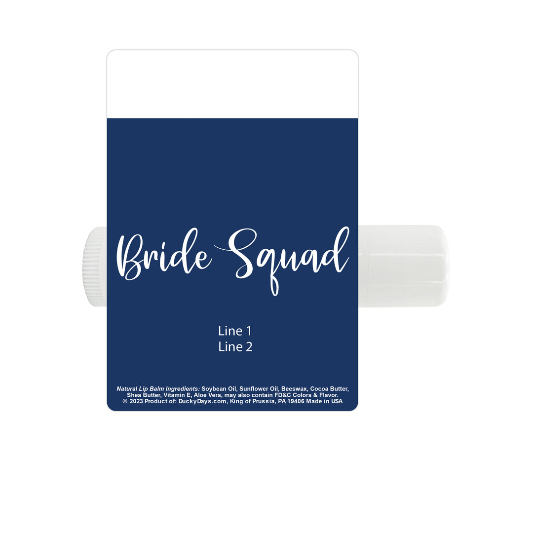 Personalized Lip Balm Favor, Bachelorette Party Favors, Bridesmaid proposal gift, Bride Tribe, Bride Squad, Let's Get Balmed