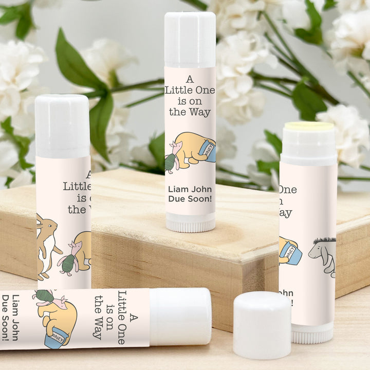 Classic Winnie the Pooh Baby Shower Favor, Lip Balm Favors, Baby Shower Boy, Baby Shower Girl, Pooh and friends