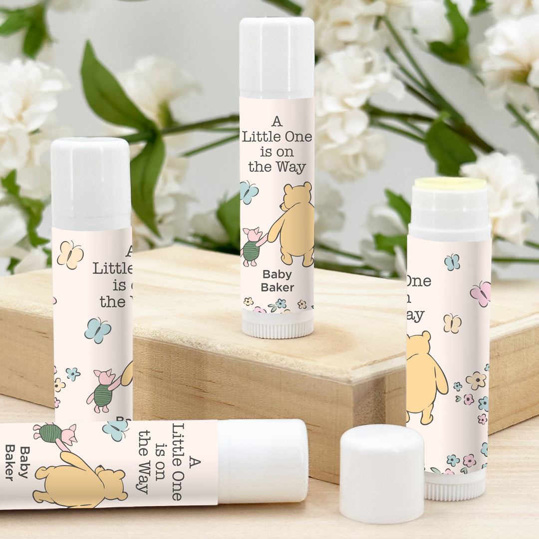 Classic Winnie the Pooh Baby Shower Favor, Lip Balm Favors, Baby Shower Boy, Baby Shower Girl