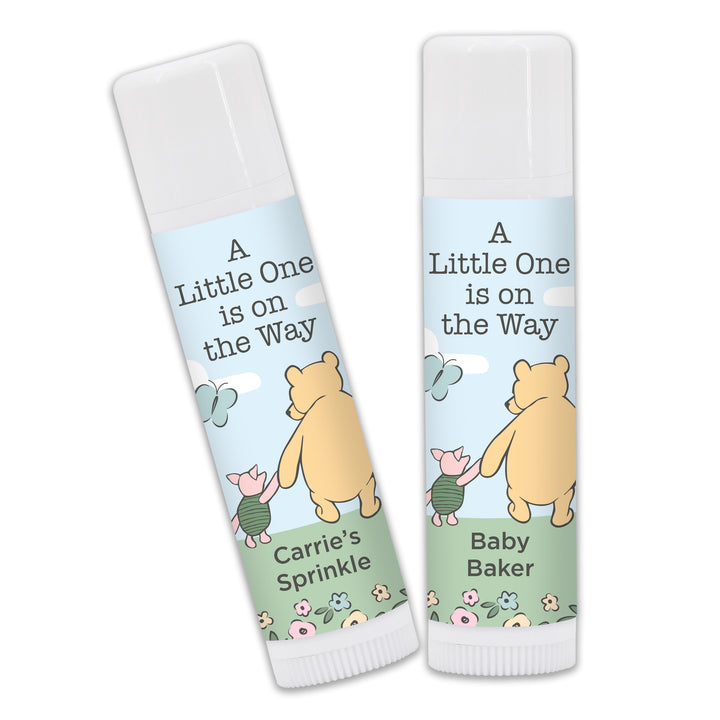 Classic Winnie the Pooh Baby Shower Favor, Pooh and Piglet Blue Skies, Lip Balm Favors, Baby Shower Boy, Baby Shower Girl