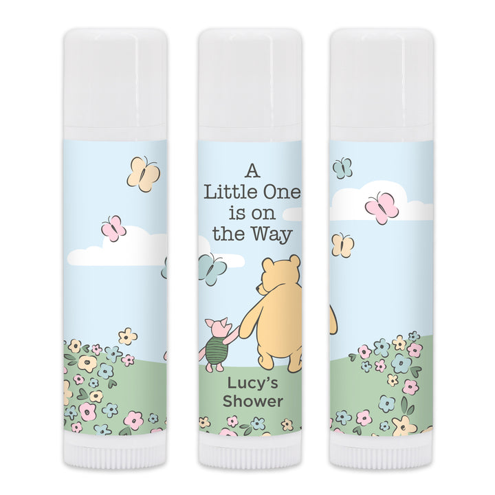 Classic Winnie the Pooh Baby Shower Favor, Pooh and Piglet Blue Skies, Lip Balm Favors, Baby Shower Boy, Baby Shower Girl