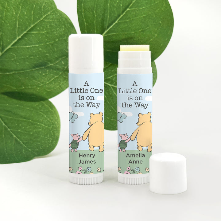 Classic Winnie the Pooh Baby Shower Favor, Pooh and Piglet Blue Skies, Lip Balm Favors, Baby Shower Boy, Baby Shower Girl
