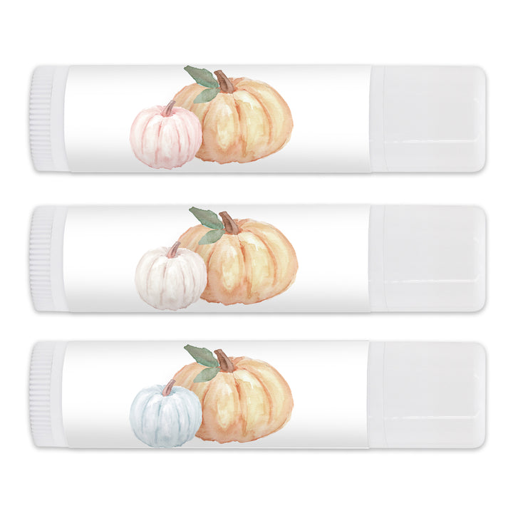 Personalized Lip Balm Baby Shower Favors, A Little Pumpkin is on the Way, Pumpkin Themed Lip Balm