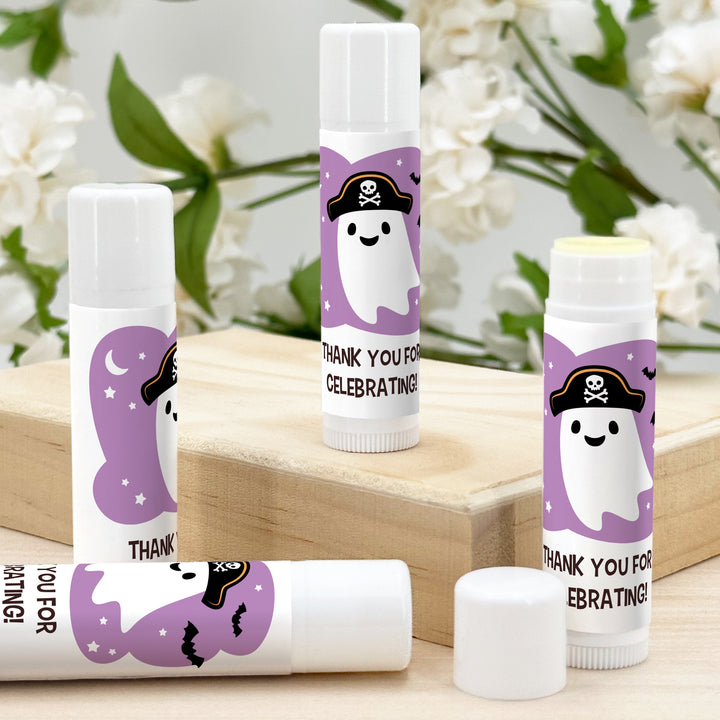 Ghost Lip Balm Favors, Halloween Party Treats, Halloween Classroom Gifts, Ghosts with Hats