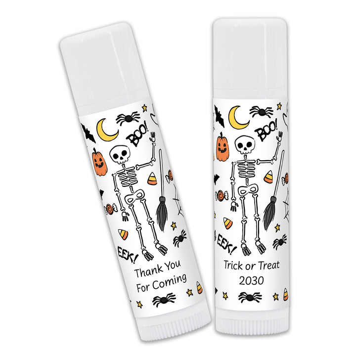 Halloween Lip Balm Favors, Trunk or Treat Gifts, Halloween Classroom Treats, Halloween Doodle
