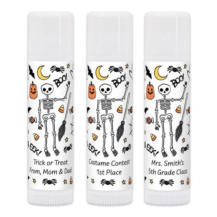 Halloween Lip Balm Favors, Trunk or Treat Gifts, Halloween Classroom Treats, Halloween Doodle