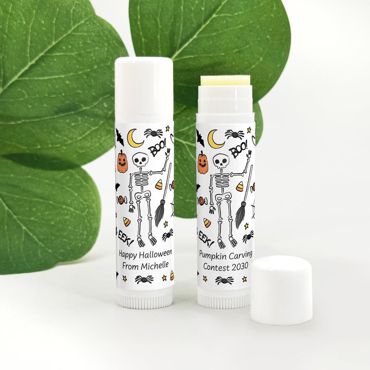 Halloween Lip Balm Favors, Trunk or Treat Gifts, Halloween Classroom Treats, Halloween Doodle