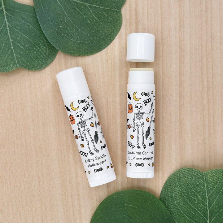 Halloween Lip Balm Favors, Trunk or Treat Gifts, Halloween Classroom Treats, Halloween Doodle