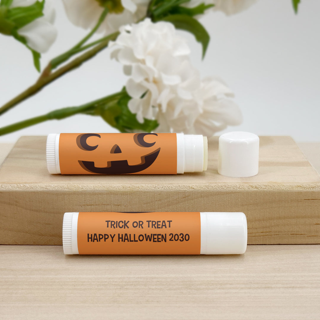 Halloween Lip Balm Favors, Trunk or Treat Gifts, Halloween Classroom Treats, Jack-o-Lanterns