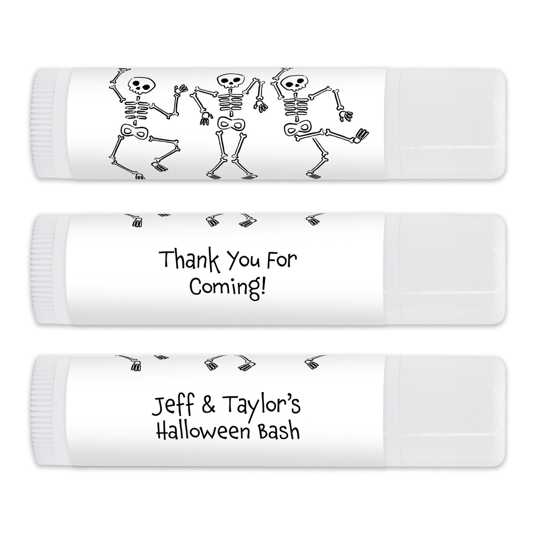 Halloween Lip Balm Favors, Trunk or Treat Gifts, Halloween Classroom Treats, Dancing Skeletons