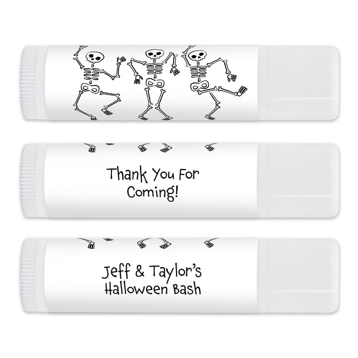 Halloween Lip Balm Favors, Trunk or Treat Gifts, Halloween Classroom Treats, Dancing Skeletons