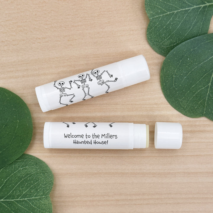 Halloween Lip Balm Favors, Trunk or Treat Gifts, Halloween Classroom Treats, Dancing Skeletons
