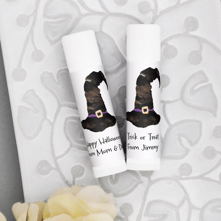 Halloween Lip Balm Favors, Trunk or Treat Gifts, Halloween Classroom Treats, Witch Hat