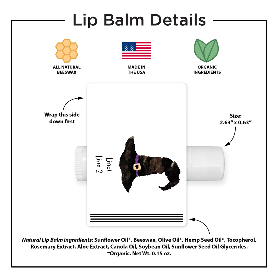 Halloween Lip Balm Favors, Trunk or Treat Gifts, Halloween Classroom Treats, Witch Hat