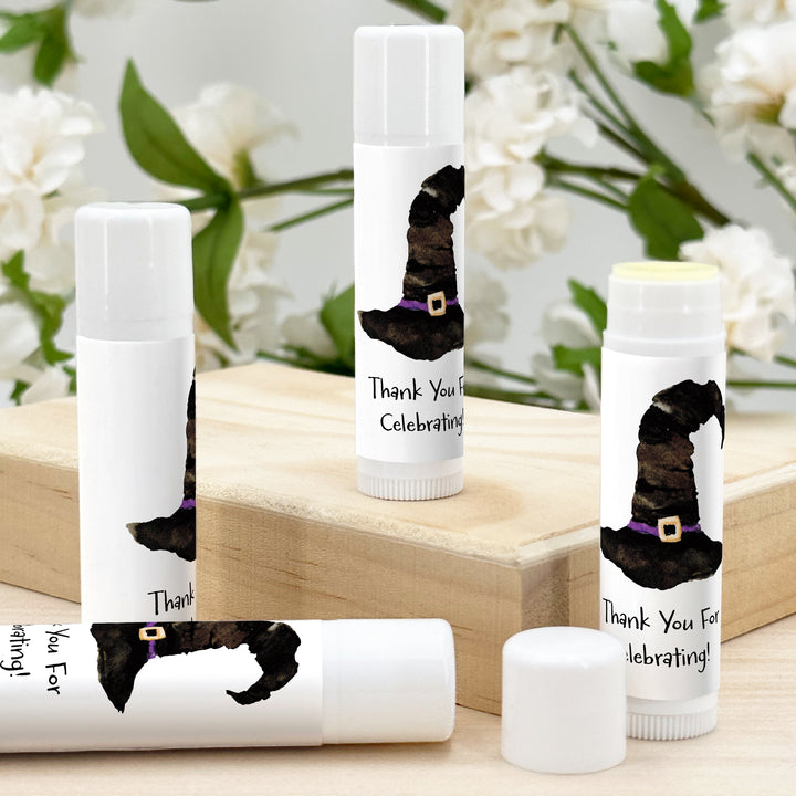 Halloween Lip Balm Favors, Trunk or Treat Gifts, Halloween Classroom Treats, Witch Hat