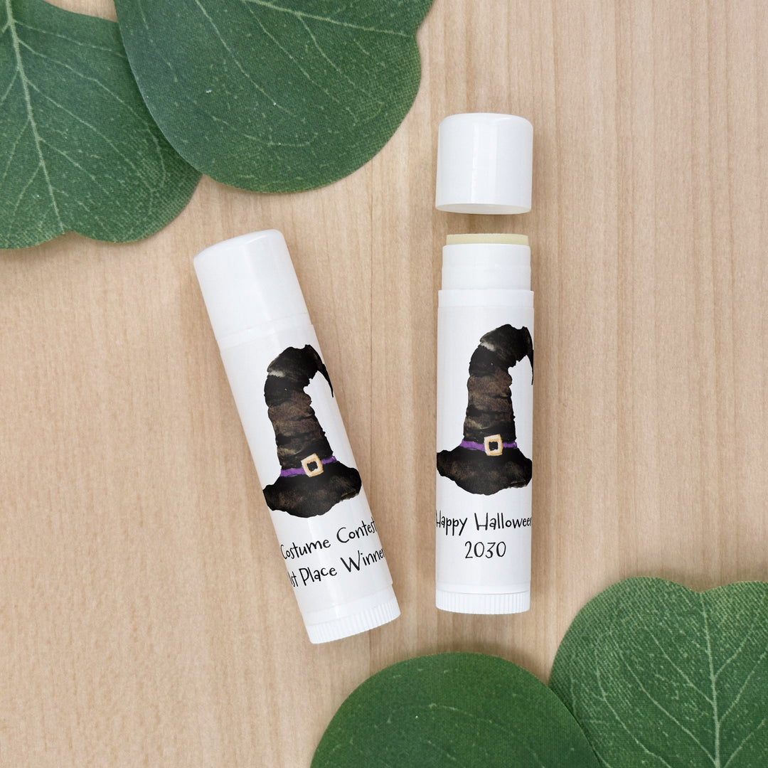 Halloween Lip Balm Favors, Trunk or Treat Gifts, Halloween Classroom Treats, Witch Hat