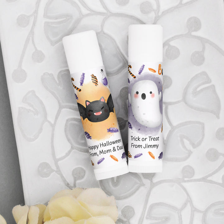 Halloween Lip Balm Favors, Trunk or Treat Gifts, Halloween Classroom Treats, Spooky Icons