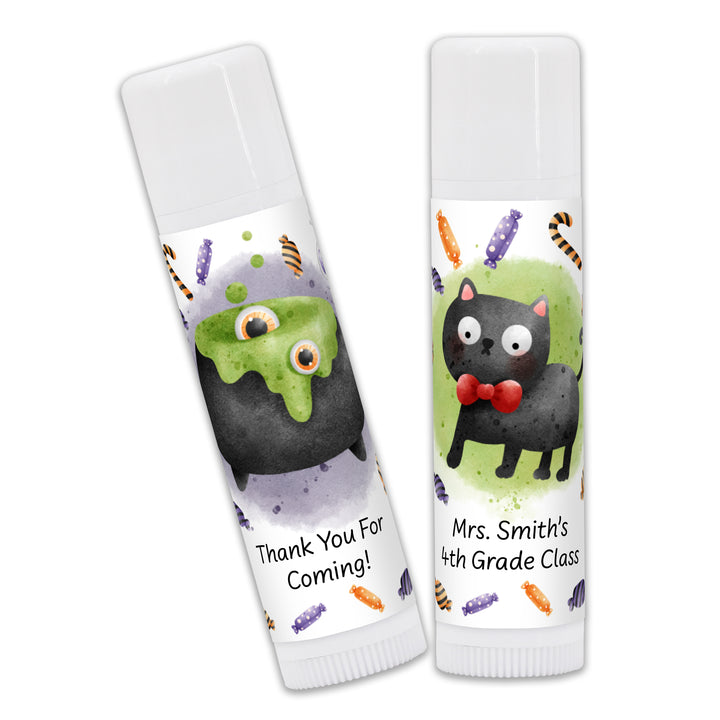Halloween Lip Balm Favors, Trunk or Treat Gifts, Halloween Classroom Treats, Spooky Icons