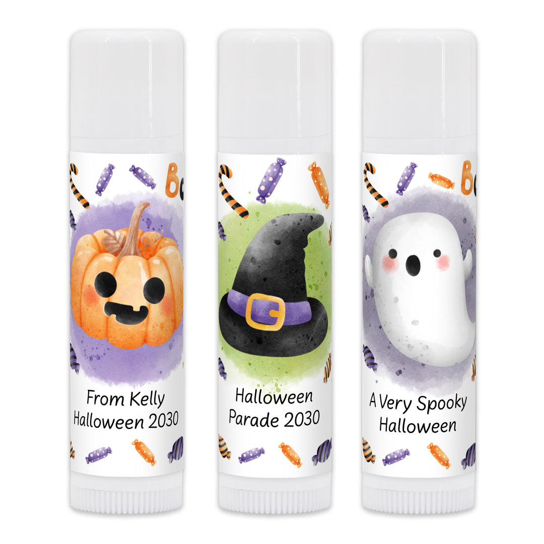 Halloween Lip Balm Favors, Trunk or Treat Gifts, Halloween Classroom Treats, Spooky Icons