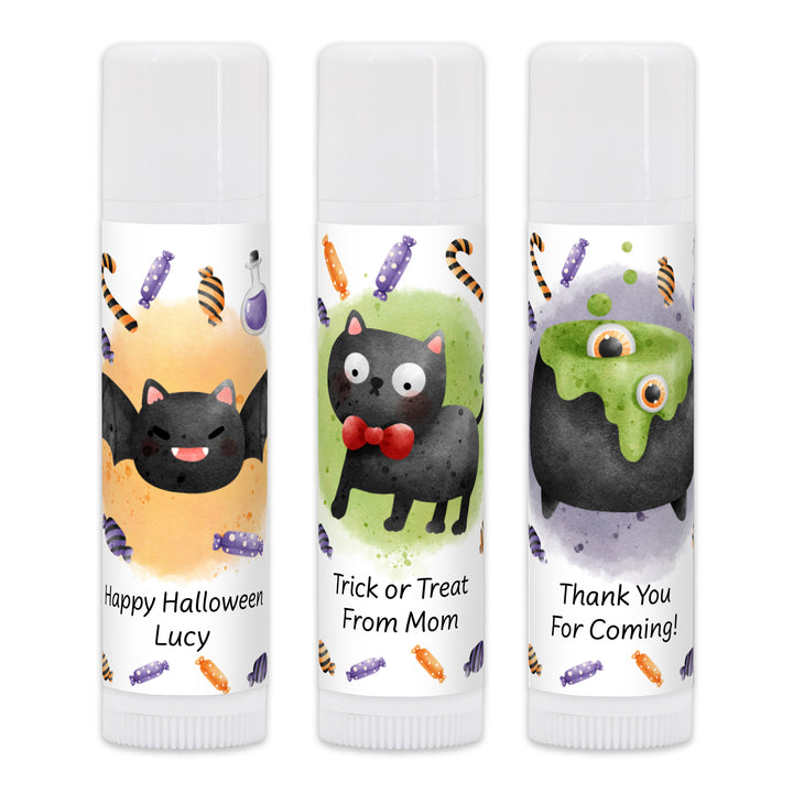 Halloween Lip Balm Favors, Trunk or Treat Gifts, Halloween Classroom Treats, Spooky Icons