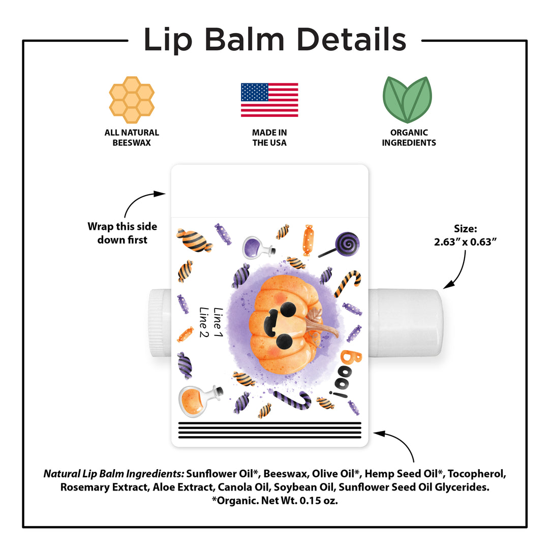 Halloween Lip Balm Favors, Trunk or Treat Gifts, Halloween Classroom Treats, Spooky Icons
