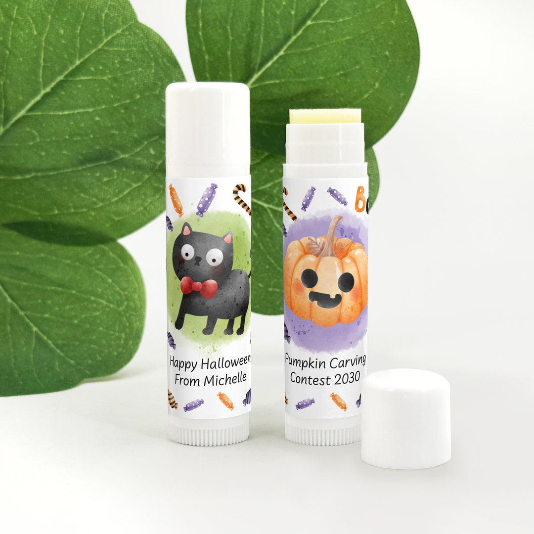 Halloween Lip Balm Favors, Trunk or Treat Gifts, Halloween Classroom Treats, Spooky Icons