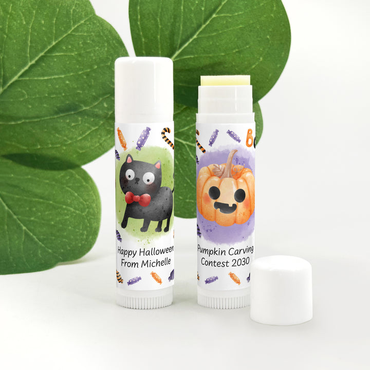 Halloween Lip Balm Favors, Trunk or Treat Gifts, Halloween Classroom Treats, Spooky Icons