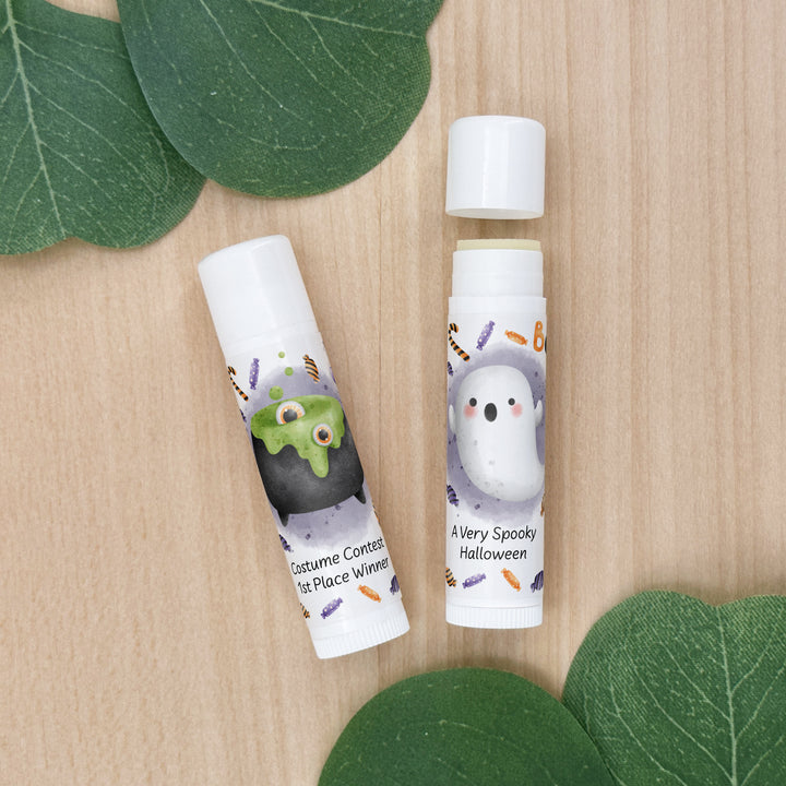 Halloween Lip Balm Favors, Trunk or Treat Gifts, Halloween Classroom Treats, Spooky Icons