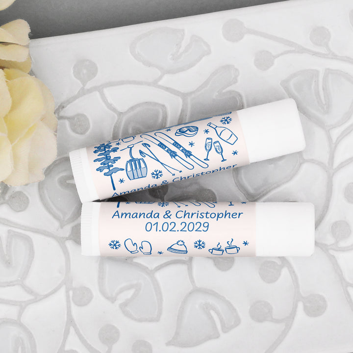 Hand Drawn Ski Bachelorette Lip Balm