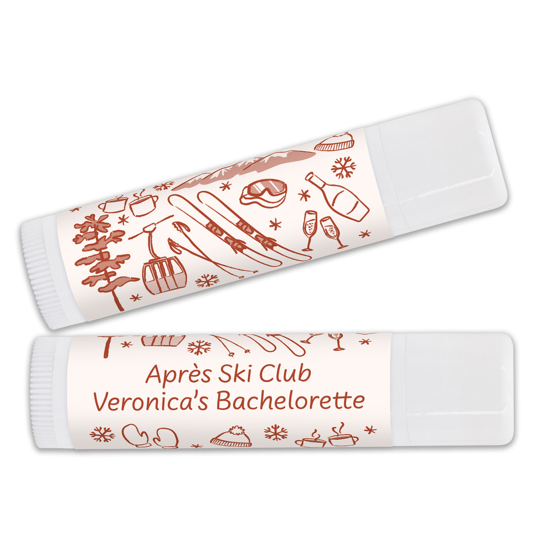 Hand Drawn Ski Bachelorette Lip Balm
