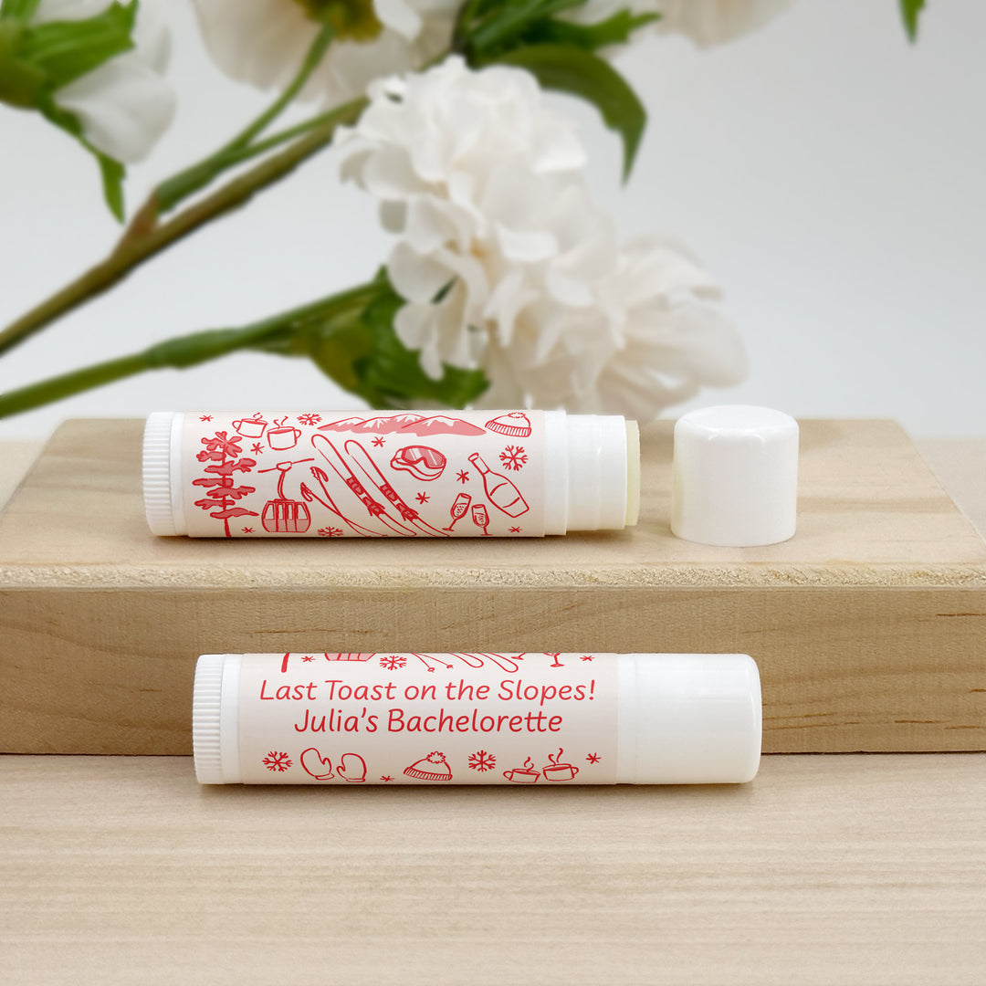 Hand Drawn Ski Bachelorette Lip Balm