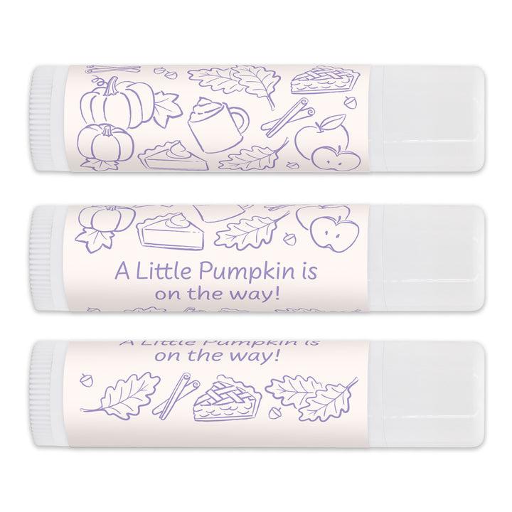Fall Doodle Lip Balm, Bridal Shower, Friendsgiving, Baby Shower Party Favors