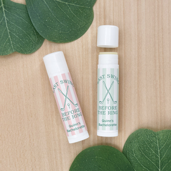 Last Swing Before the Ring, Golf Stripe Lip Balm