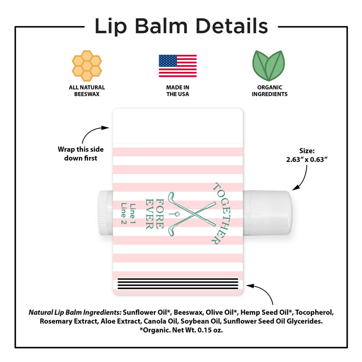 Last Swing Before the Ring, Golf Stripe Lip Balm