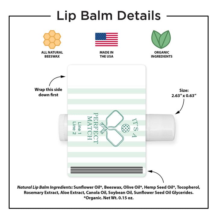 A Perfect Match, Pickleball Stripe Lip Balm