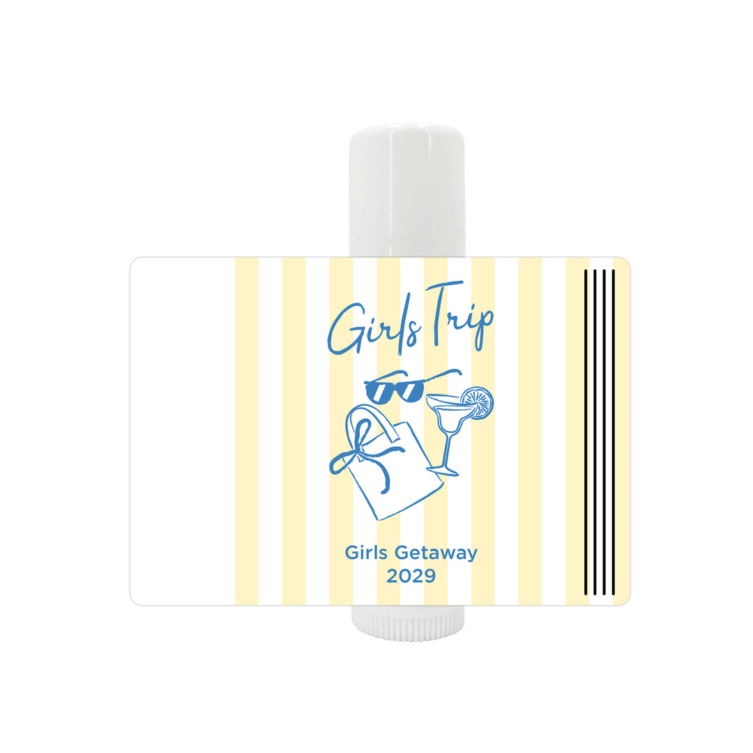 About Last Night, Last Toast on the Coast, Bachelorette Stripe Lip Balm
