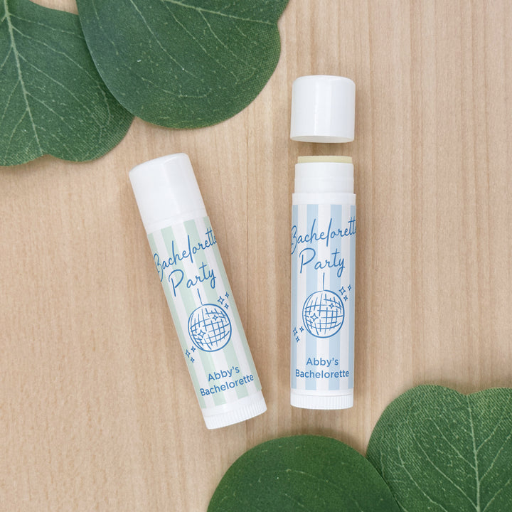 About Last Night, Last Toast on the Coast, Bachelorette Stripe Lip Balm