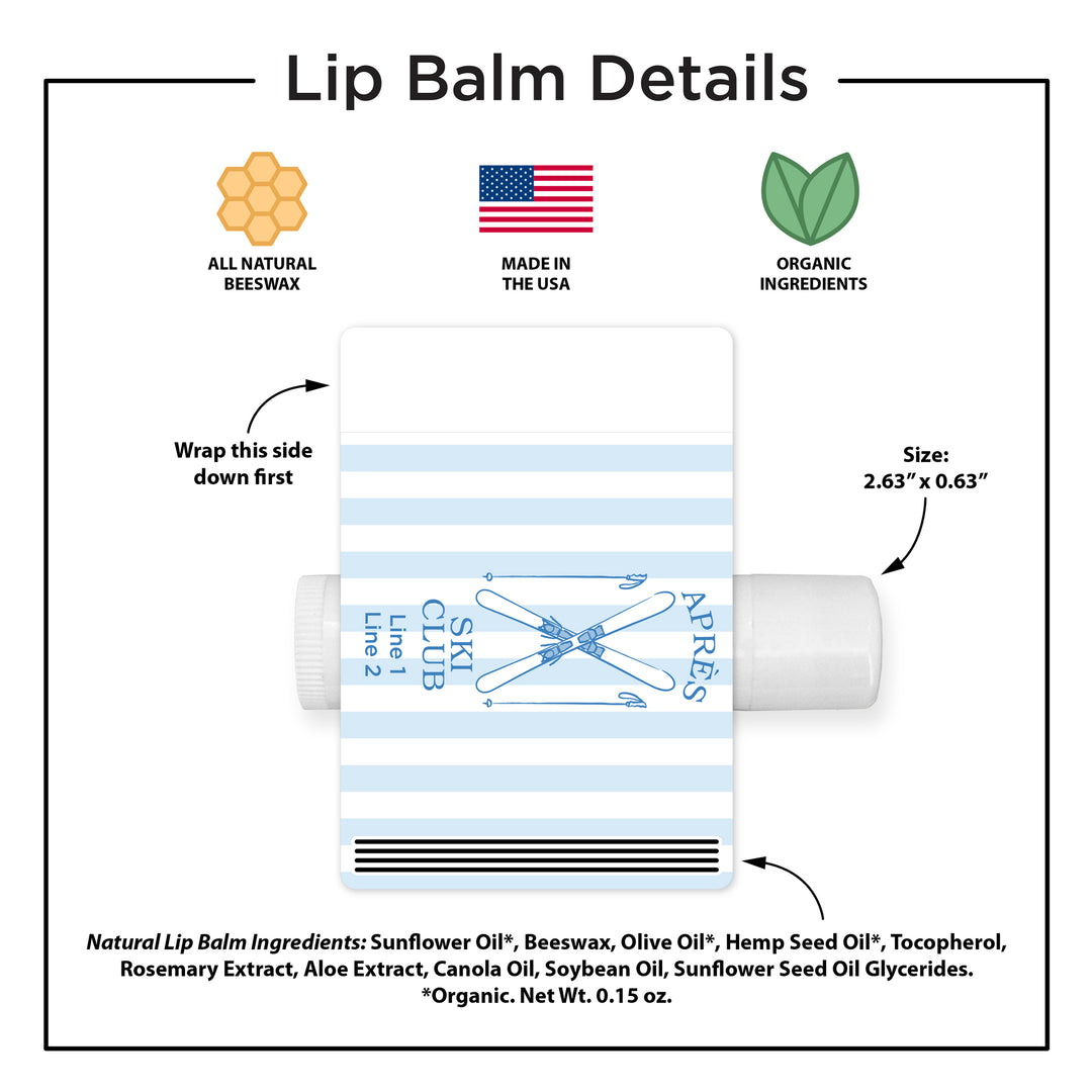 Last Toast on the Slopes, Ski Stripe Lip Balm