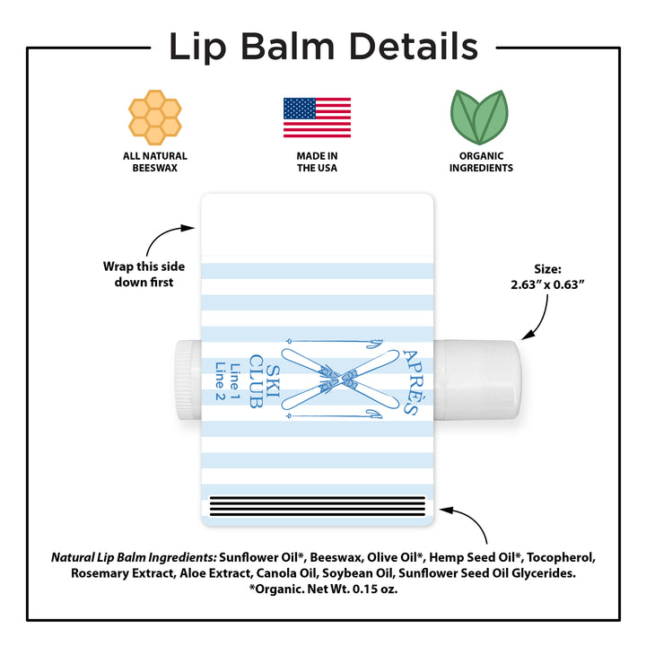 Last Toast on the Slopes, Ski Stripe Lip Balm