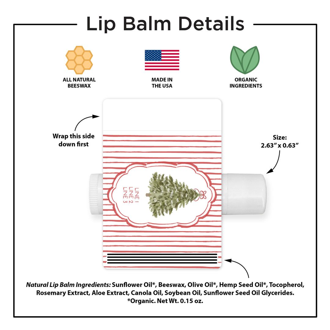 Christmas Tree Stripe, Lip Balm