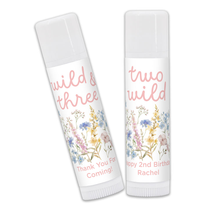 Little Wildflower Birthday, Wild One, Two Wild, Wild & Three, Birthday Lip Balm